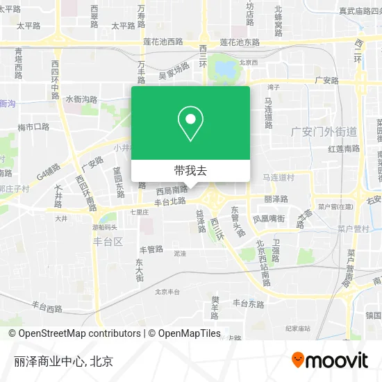 丽泽商业中心地图