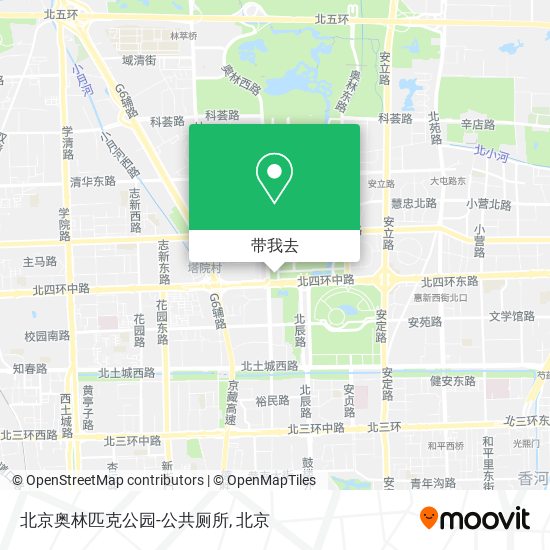 北京奥林匹克公园-公共厕所地图