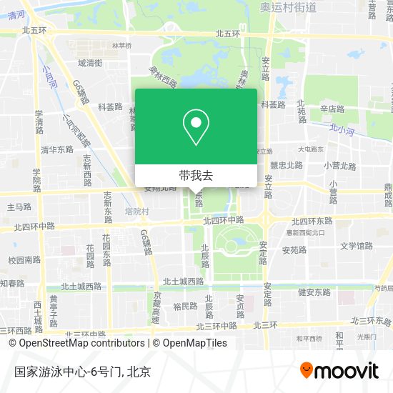 国家游泳中心-6号门地图