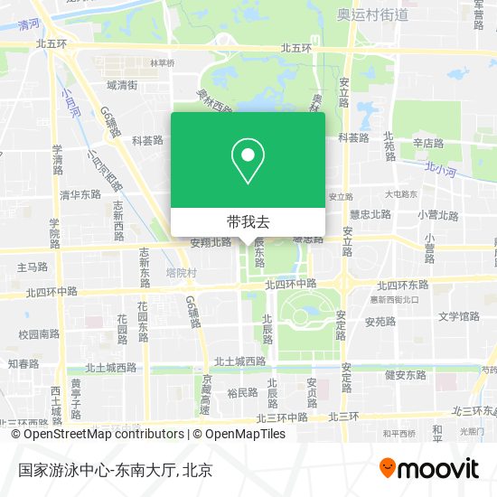 国家游泳中心-东南大厅地图