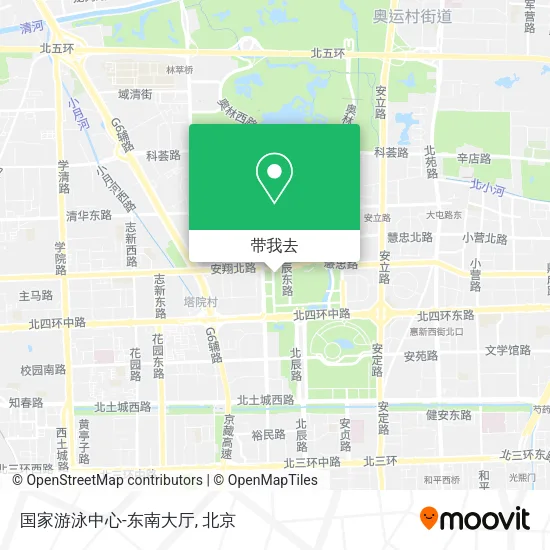 国家游泳中心-东南大厅地图