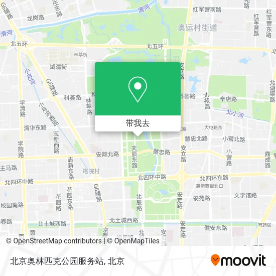 北京奥林匹克公园服务站地图
