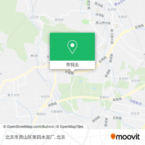北京市房山区第四水泥厂地图