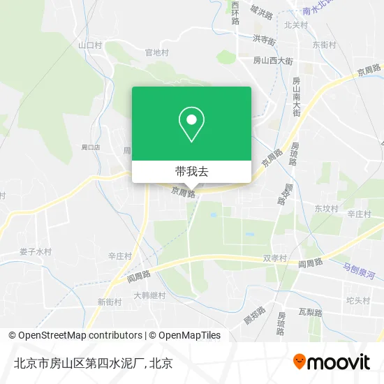 北京市房山区第四水泥厂地图