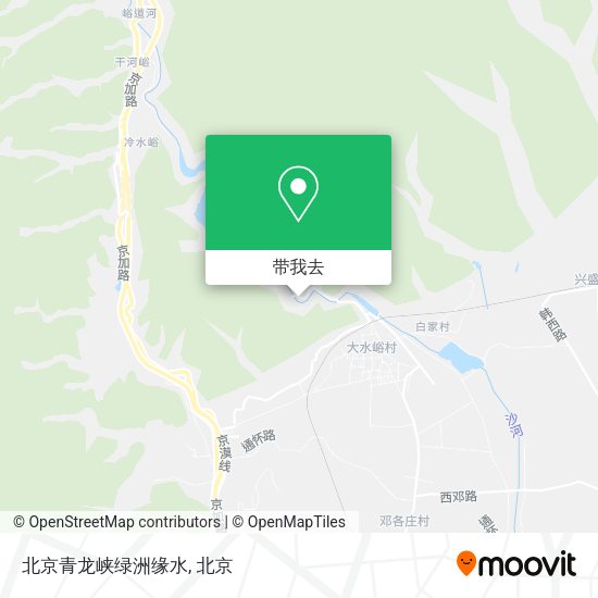 北京青龙峡绿洲缘水地图