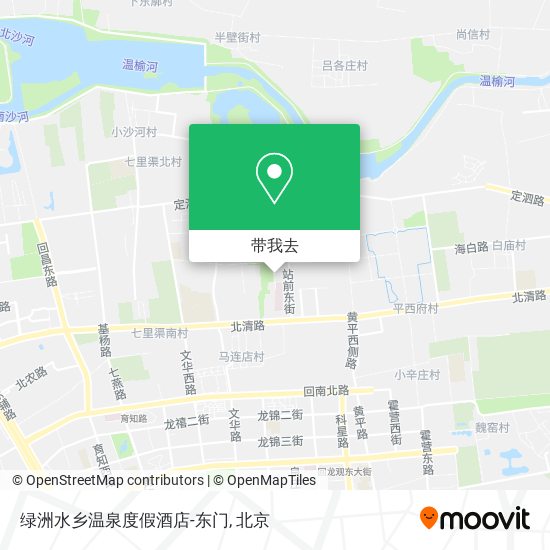 绿洲水乡温泉度假酒店-东门地图