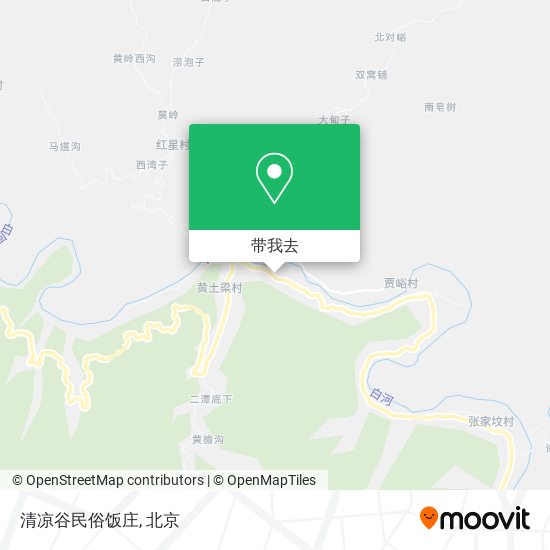 清凉谷民俗饭庄地图