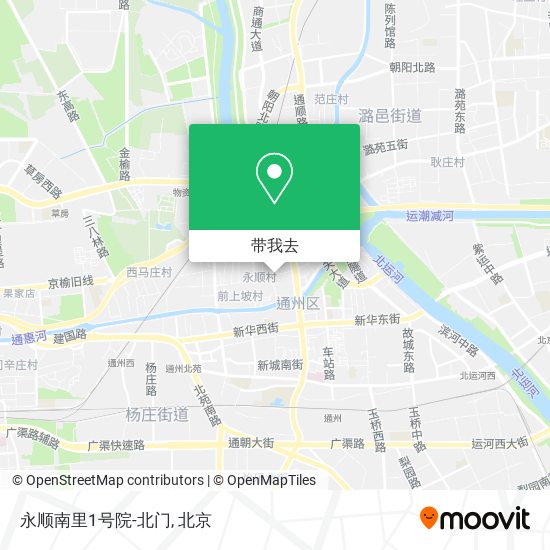 永顺南里1号院-北门地图