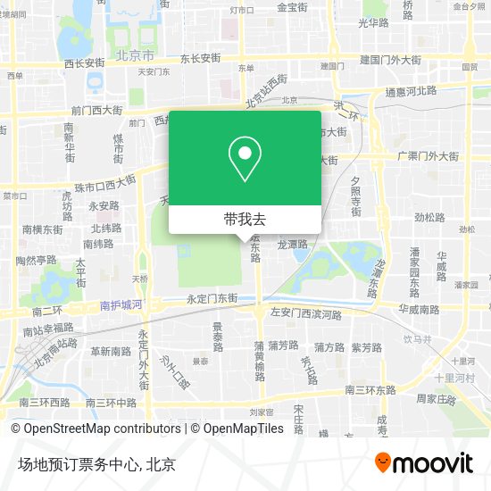 场地预订票务中心地图