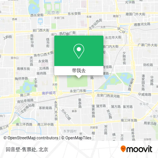 回音壁-售票处地图