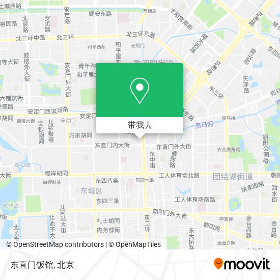 东直门饭馆地图