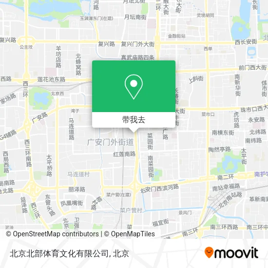 北京北部体育文化有限公司地图