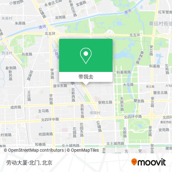 劳动大厦-北门地图