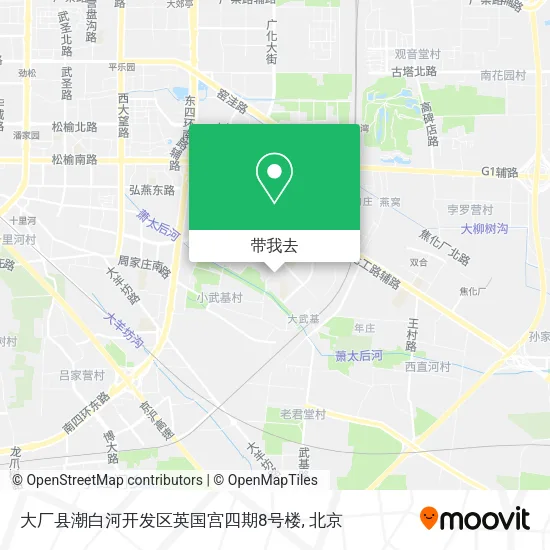 大厂县潮白河开发区英国宫四期8号楼地图