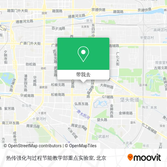 热传强化与过程节能教学部重点实验室地图