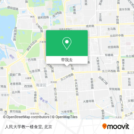 人民大学教一楼食堂地图