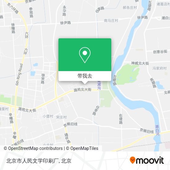 北京市人民文学印刷厂地图