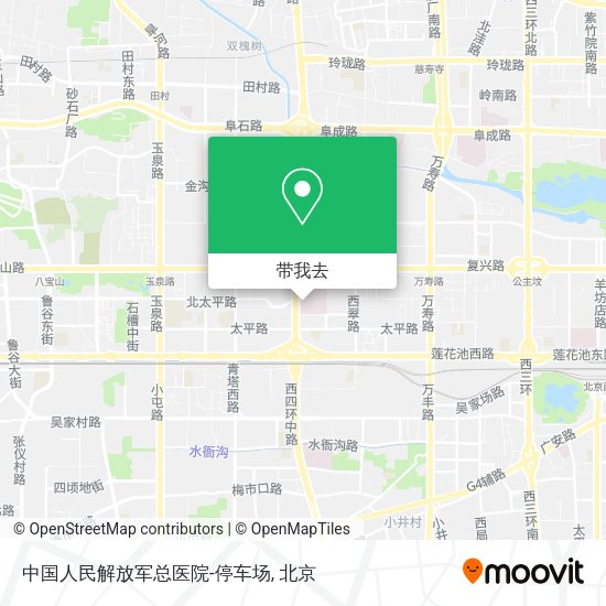 中国人民解放军总医院-停车场地图