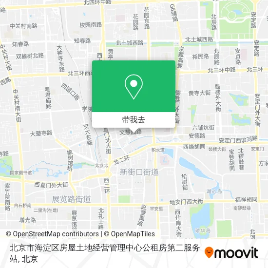 北京市海淀区房屋土地经营管理中心公租房第二服务站地图