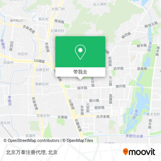 北京万泰注册代理地图