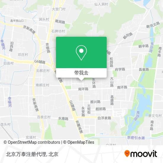 北京万泰注册代理地图