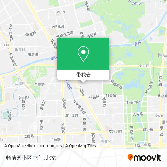 畅清园小区-南门地图