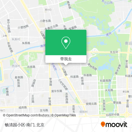 畅清园小区-南门地图