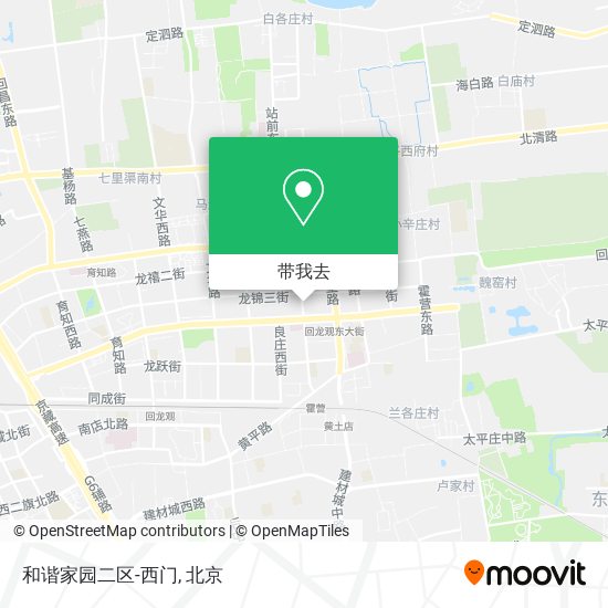 和谐家园二区-西门地图