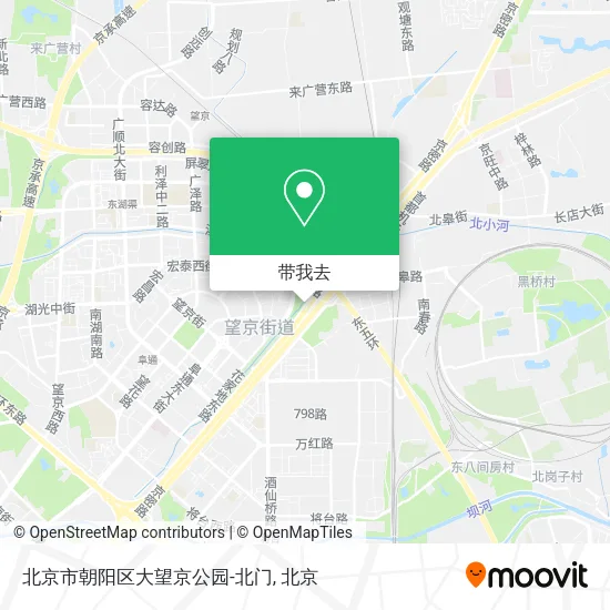 北京市朝阳区大望京公园-北门地图