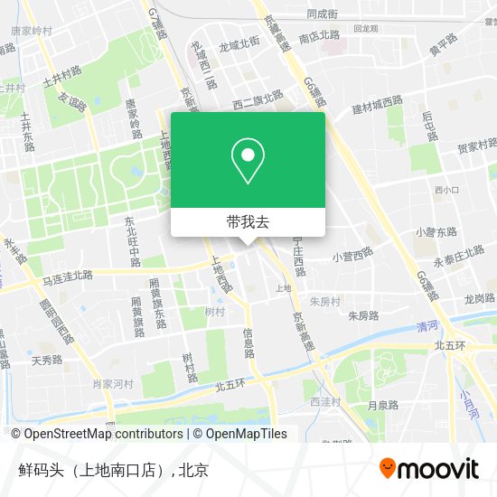 鲜码头（上地南口店）地图