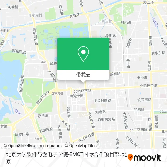 北京大学软件与微电子学院-EMOT国际合作项目部地图