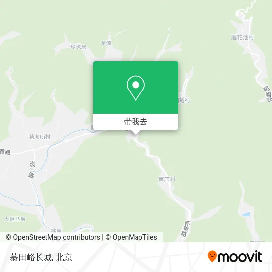 慕田峪长城地图