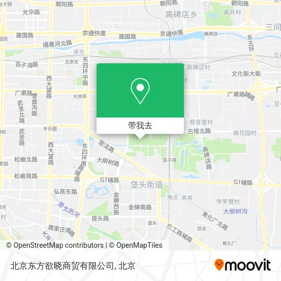 北京东方欲晓商贸有限公司地图