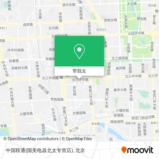 中国联通(国美电器北太专营店)地图
