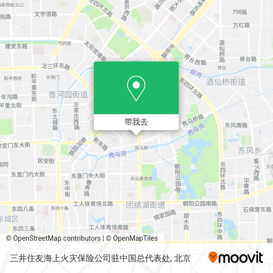 三井住友海上火灾保险公司驻中国总代表处地图