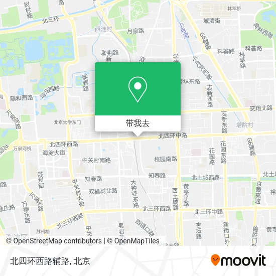 北四环西路辅路地图