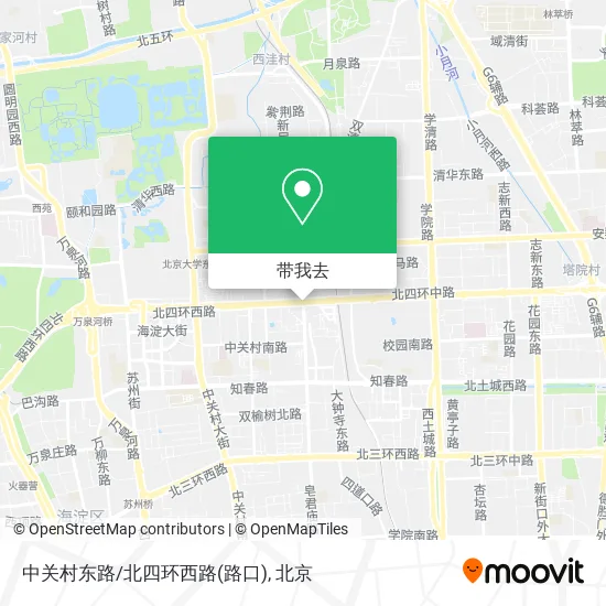 中关村东路/北四环西路(路口)地图