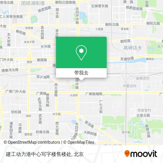 建工动力港中心写字楼售楼处地图