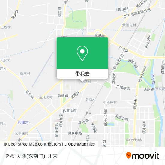 科研大楼(东南门)地图