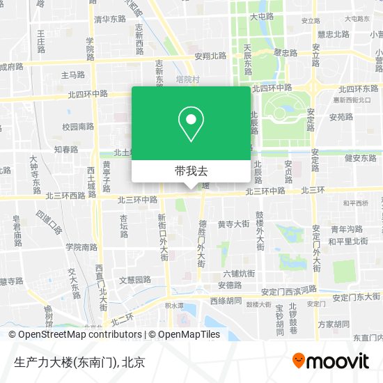 生产力大楼(东南门)地图