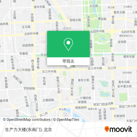 生产力大楼(东南门)地图