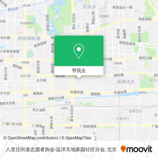八里庄街道志愿者协会-远洋天地家园社区分会地图