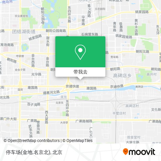 停车场(金地.名京北)地图