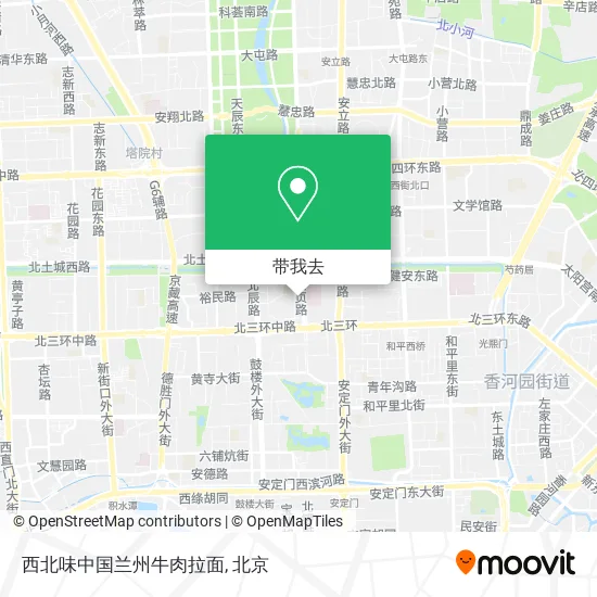 西北味中国兰州牛肉拉面地图