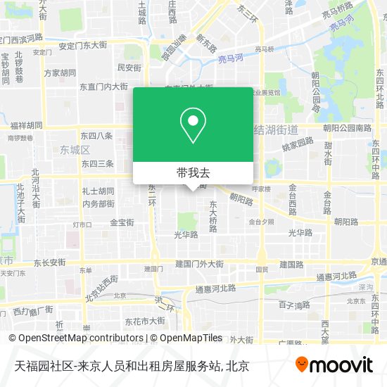 天福园社区-来京人员和出租房屋服务站地图