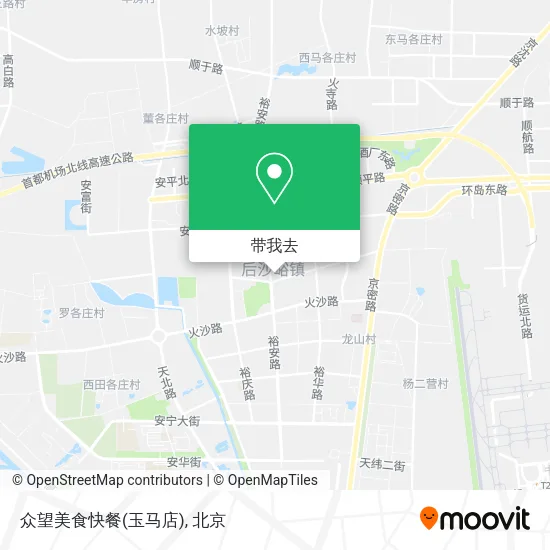 众望美食快餐(玉马店)地图