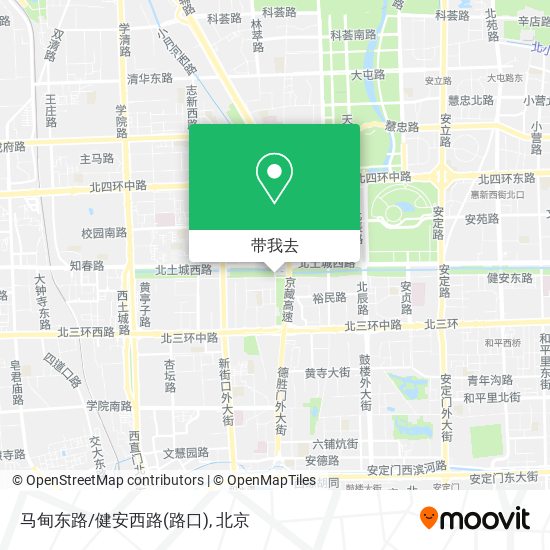 马甸东路/健安西路(路口)地图