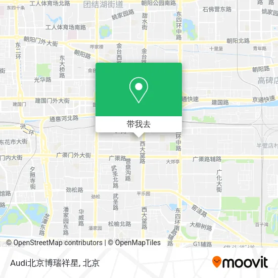 Audi北京博瑞祥星地图