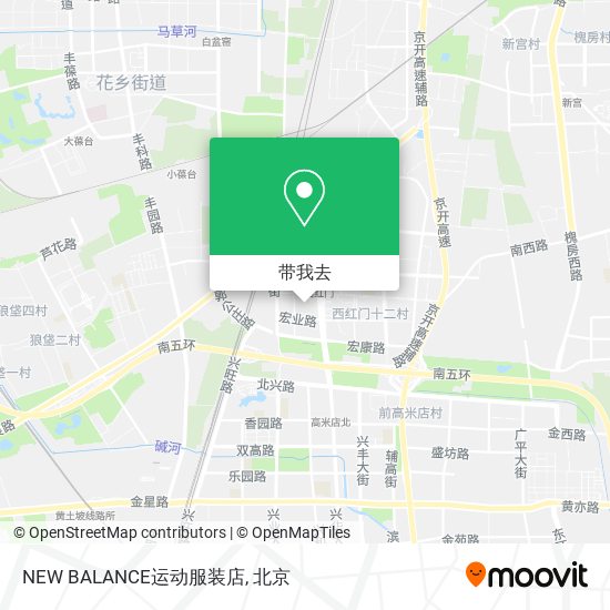 NEW BALANCE运动服装店地图