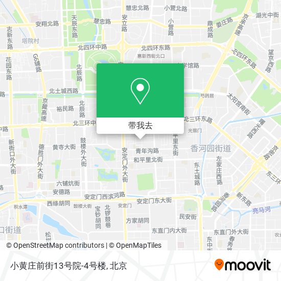 小黄庄前街13号院-4号楼地图